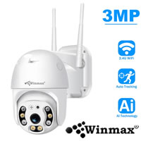 กล้องวงจรปิดอัจฉริยะ 3MP Icsee HD H.265 Onvif PTZ CCTV Wifi Camera Winmax-N3-3MP