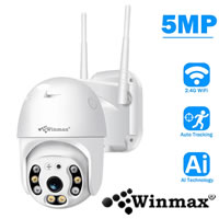 5MP Icsee HD Outdoor Surveillance H.265 Onvif PTZ CCTV Wifi Security Camera Winmax-N3-5MP