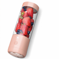 Rechargeable Battery USB Juice Portable Blender 400 ml Pink Color SHA-400P