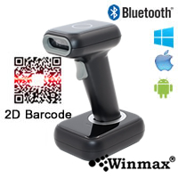 เครื่องสแกนบาร์โค้ดไร้สาย Bluetooth QR Code Winmax-YK-WHS26B พร้อมแท่นชาร์จ Winmax-YK-WHS26B