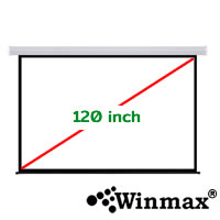 จอโปรเจคเตอร์แบบใช้มอเตอร์ไฟฟ้า ติดผนังขนาด 120 นิ้ว 16:9 พร้อมรีโมทควบคุม Winmax-XJK-EP120S