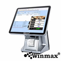 คอมพิวเตอร์ทัชสกรีน 15.6 นิ้ว พร้อมจอแสดงราคา และเครื่องพิมพ์ใบเสร็จ 80 มม. Winmax-PN15G