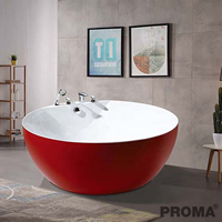 Jacuzzi Round Acrylic Modern Bathtub