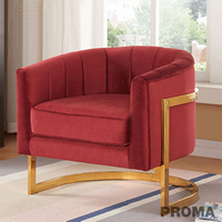 Velvet Living Room Sofa Chair