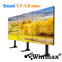 จอแสดงผล จอโฆษณา LCD วีดีโอวอลล์ ขนาดใหญ่ 46-65 นิ้ว Bezel 1.7-1.8 มม.