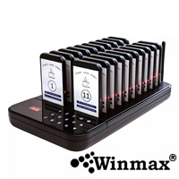 ระบบเพจเรียกไร้สาย 20 คิว เรียกคิวร้านอาหาร Wireless Queuing System  Winmax-P702