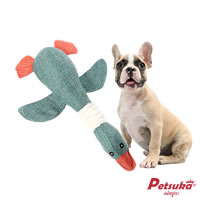 ตุ๊กตาเป็ด ของเล่นสุนัข Petsuka ของเล่นขัดฟันสัตว์เลี้ยง มีเสียง สีเขียว