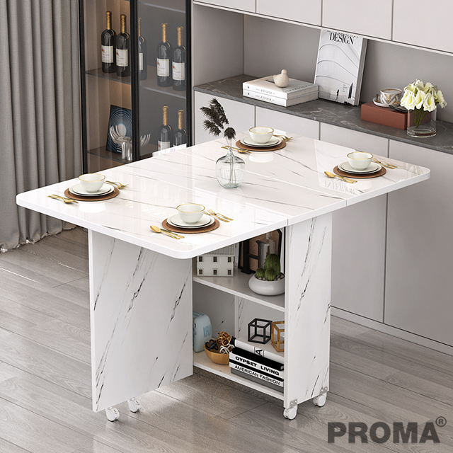 Folding Dining Table Rectangular Marble Table