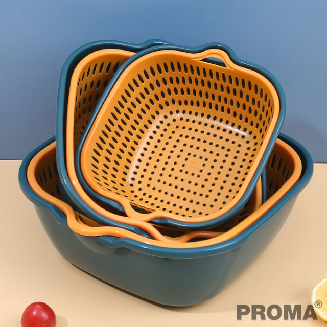 Washbasin Basket Dishwashing Plastic 6 Pcs