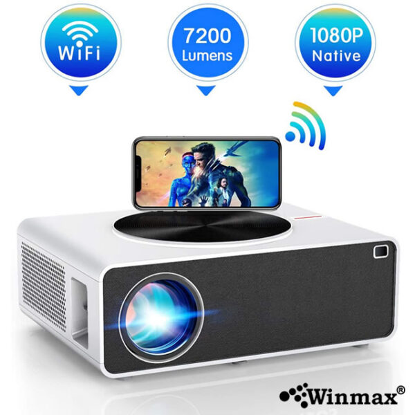 Native Full HD projector 7200 Lumens/450 ANSI Android 9.0 version 1+16GB