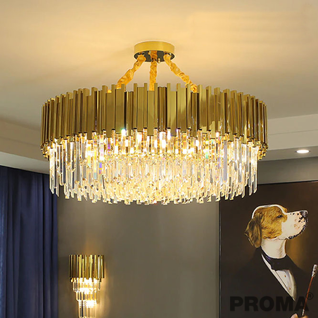 Circular Modern Luxury Crystal Chandelier