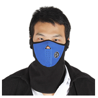 Bike Bicycle Cycling Half Face Mask Winter Neck Warmer Blue color