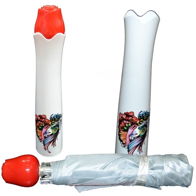 mini rose umbrella Folding white color