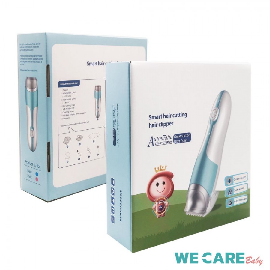 ปัตตาเลี่ยนตัดผมเด็ก WE CARE รุ่นดูดผมอัตโนมัติ สะดวก สะอาด ปลอดภัย ใช้งานง่าย รุ่น MomiClip