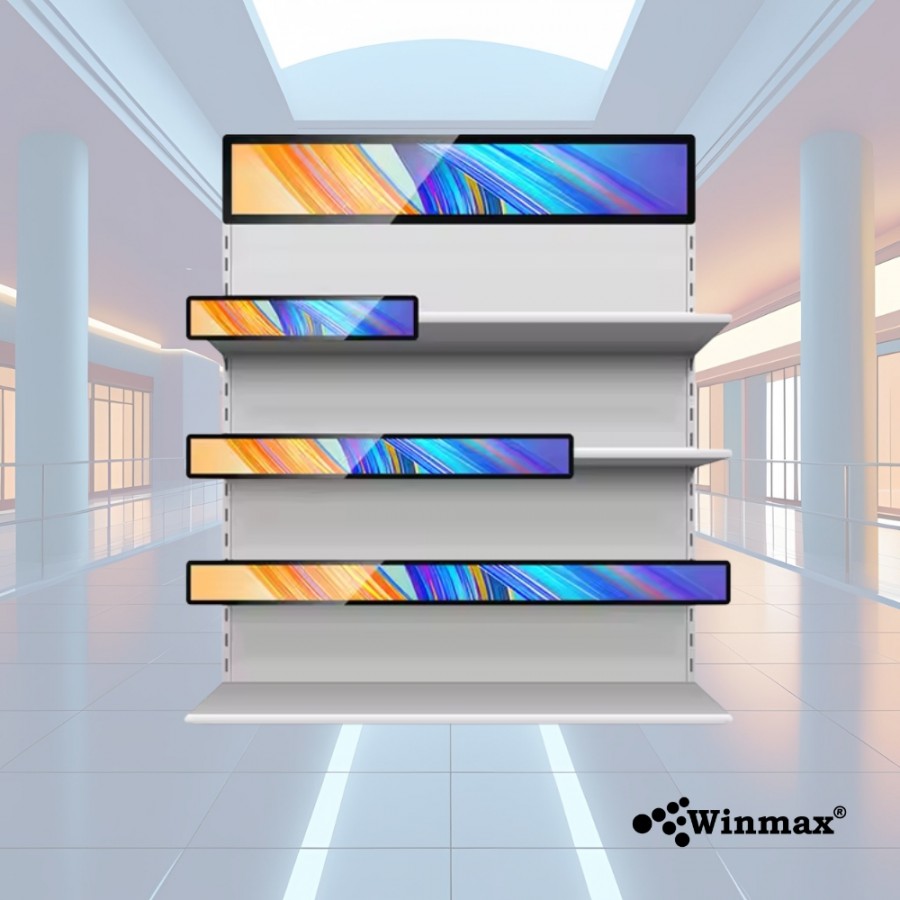 ป้ายโฆษณา LCD Bar Screen ขนาดใหญ่ 69.3 / 75 / 80 / 86 / 88 นิ้ว Digital Signage Bar Screen รุ่น Win463