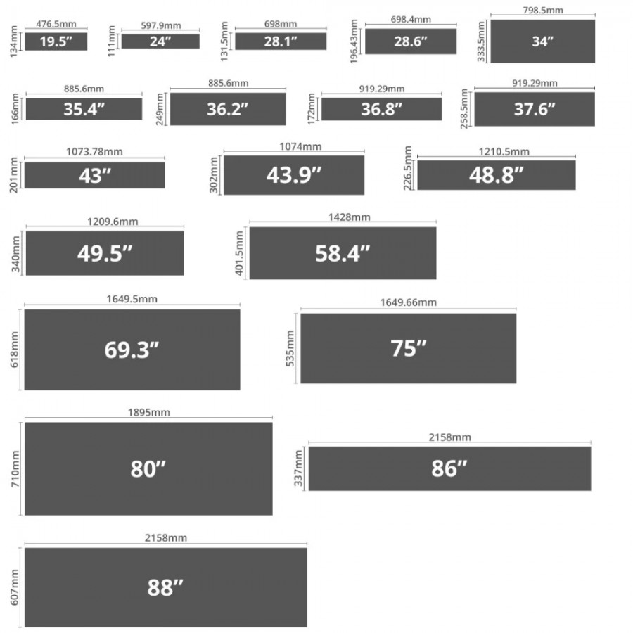 ป้ายโฆษณา LCD Bar Screen ขนาดใหญ่ 69.3 / 75 / 80 / 86 / 88 นิ้ว Digital Signage Bar Screen รุ่น Win463