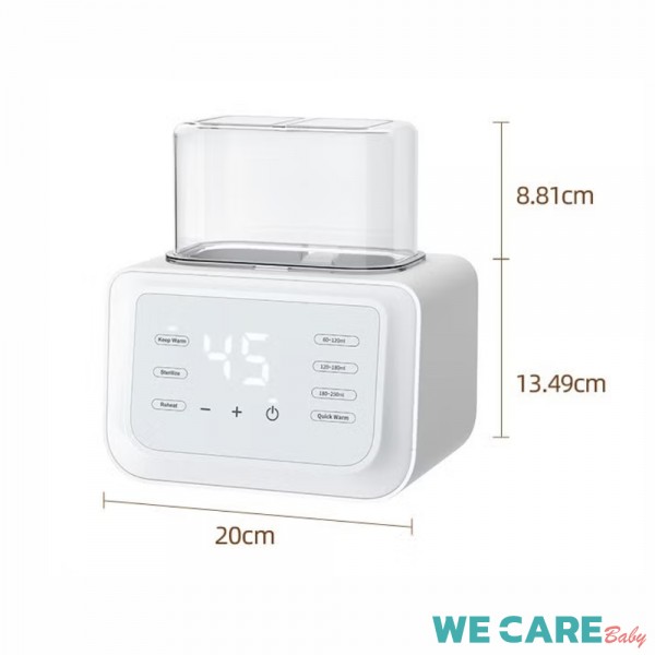 เครื่องอุ่นขวดนม แบบขวดคู่ มัลติฟังก์ชั่น WE CARE อุ่นนมในขวดอัตโนมัติ รุ่น PureDry1