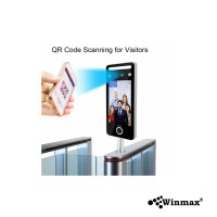 เครื่องทาบบัตร สแกนนิ้ว-สแกนใบหน้า บันทึกเวลาเข้าออก ระบบ AI อัฉริยะ 5 นิ้ว Winmax-AI07F