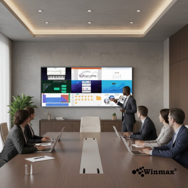 อินเตอร์แอคทีฟสมาร์ทบอร์ด อัลตราไวด์สกรีน (21:9) จอกว้างพิเศษ ความละเอียด 5K ขนาด 92 นิ้ว Winmax รุ่น Win-ISU-92