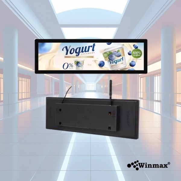 ป้ายโฆษณา LCD Bar Screen ขนาดเล็ก 19.5 / 24/ 28.6 / 35.4 / 36.8 / 37.6 นิ้ว Digital Signage Bar Screen Winmax รุ่น Win461