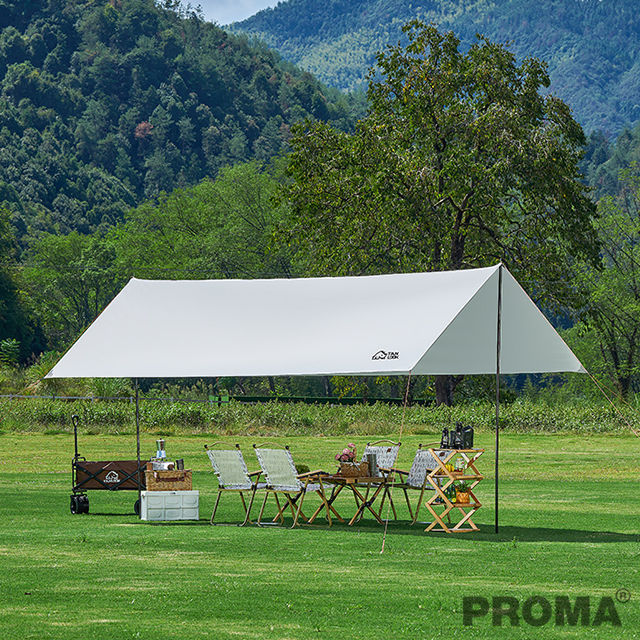 หลังคาผ้าใบ พร้อมอุปกรณ์ติดตั้ง แคมป์ปิ้ง