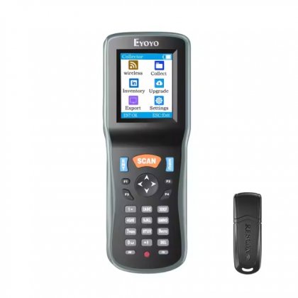 เครื่องสแกนบาร์โค้ดไร้สาย 2.4G รองรับบาร์โค้ด 1D และ 2D พร้อมหน้าจอแสดงผล Winmax-PDT7000